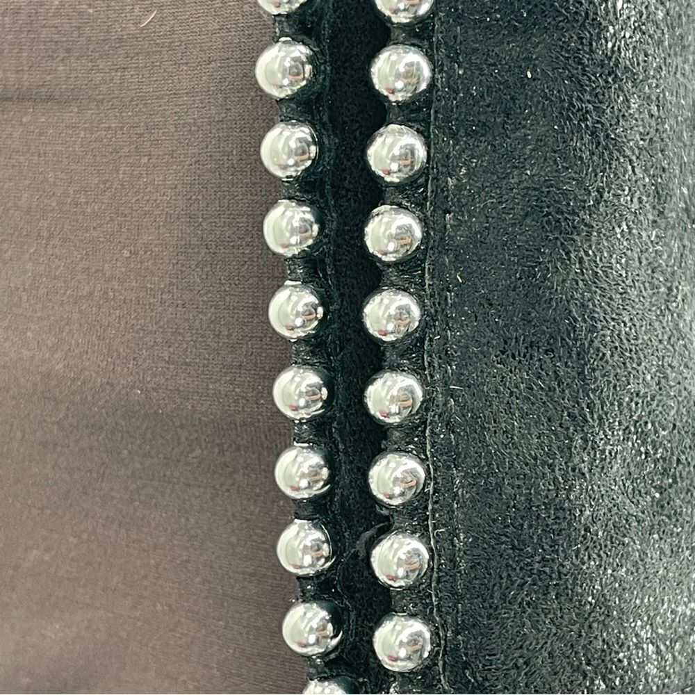 ZARA Black Studded Crossbody with Removable Chain GUC - Picture 7 of 9